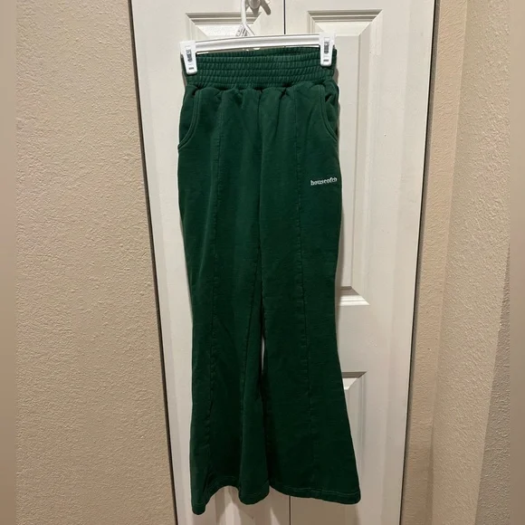 House of CB OLI Green Flared Leg Track Pants Cotton Women’s , size XS - Picture 7 of 14